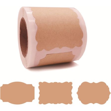 Mærkat, vintage håndlavet kraft etiket forsegling klistermærke, brugt til