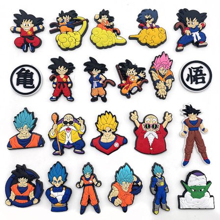22 stk Dragon Ball Cave Shoes Sko Blomster PVC Sko Blomster Sko Buc