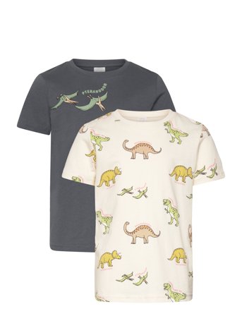 Top Ss 2 Pack Dino Patterned Lindex
