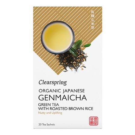 Clearspring Genmaicha Te Ø 20 breve, Helse & Madvarer, Te, Øvrig Te