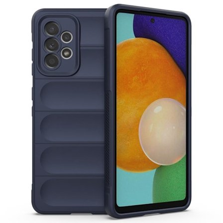 Pehmeä kahva muotoiltu kuori Samsung Galaxy A52s 5G / Samsung Galaxy A52 5G / Samsung Galaxy A52 - Tummansininen