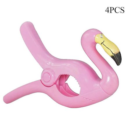 Flotte håndklædeklemmer til strandstole - 4 stk.