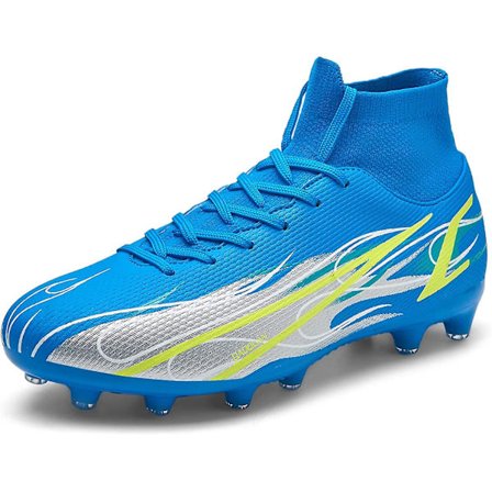 Fotbollsskor Herr Fotbollsskor för fast mark Utomhus Inomhus Atletiska fotbollsskor Professionell Futsal Training Sneakers-svarta