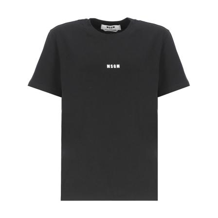 Msgm, T-Shirts Zwart, Dames, Maat:S