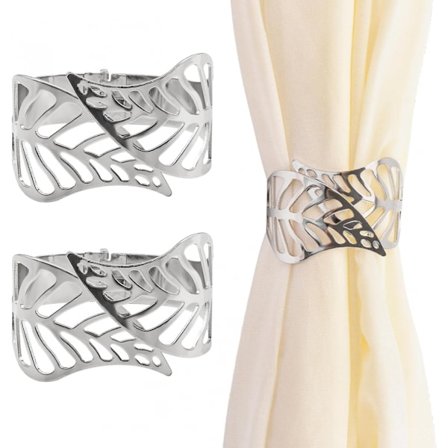 2 kpl Ontto hopealehti verhonpidikkeitä jousiverho pidikeklipsi kotiin toimistoon