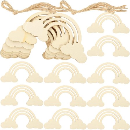 Rainbow Wood Cutout Uferdig tre