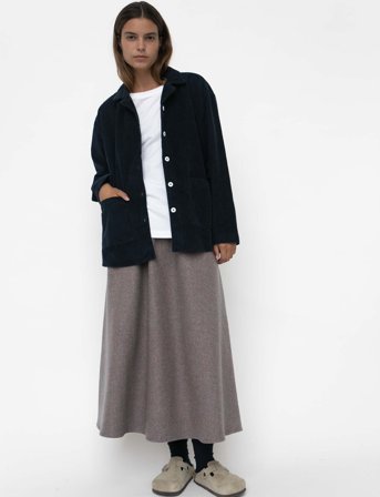 STUDIO FEDER Silja Shirt - Corduroy - Navy - M