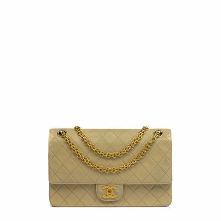 Chanel Vintage Pre-owned Cross Body Tass , Beige , Dames , Maat: ONE Size Vintage Tassen