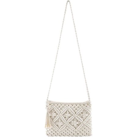 Kvinders Halm Skuldertaske, Retro, Lille Halm Taske, Skuldertaske, Strandtaske, Hvid, 26*19cm, Skuldertaske