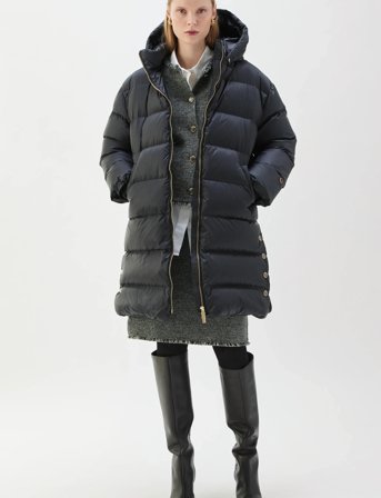 BUSNEL Farida Down Coat - Black - 34