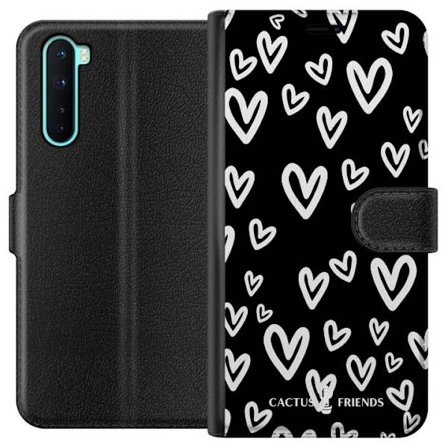 Kompatibel Tegnebogsetui til OnePlus OnePlus Nord Cactus and Friends - Handdrawn Love Chaos