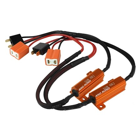 2X H7 LED Lastmotstånd 50W 6 ohm Stoppa Billjus Flimmer Avbryt Felmeddelande