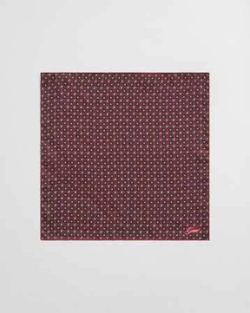 GANT Herren Foulard Print Einstecktuch (ONE SIZE) Rot