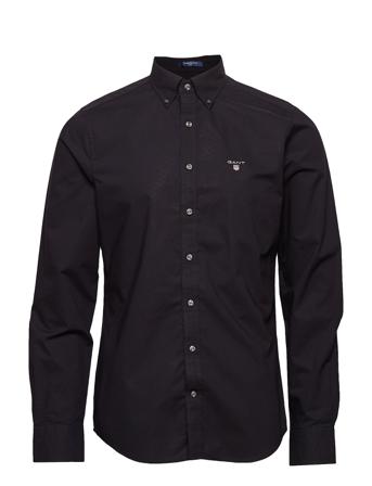 Slim Broadcloth Bd Skjorta Casual Blå GANT