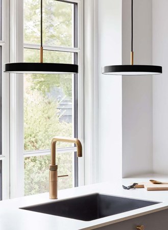 Asteria plus mini taklampe Ø31 - sort