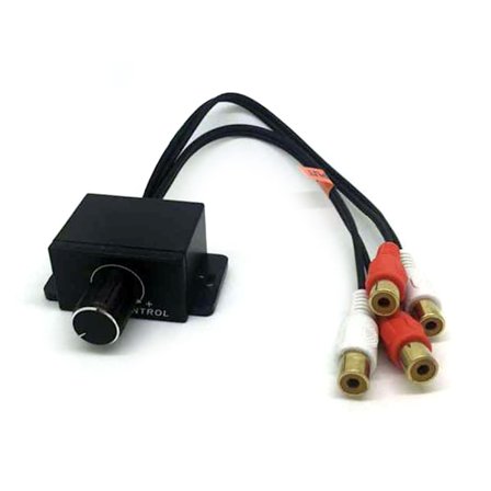 Universal Förstärkare Volymregulator Förstärkare Bas RCA Nivåkontrollratt