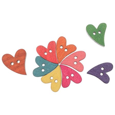 Treknapper 200 stk Assortert Farge DIY Knapper som Tilbyr Kostnadseffektiv Fornyelse