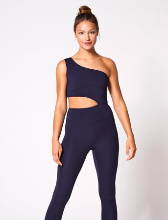 Only Play Onpsolo One Shoulder Unitard - Navy - S