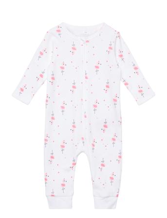 Nbfnightsuit Zip Flamingo White Name It