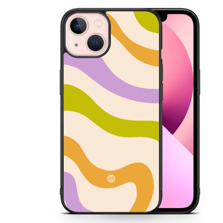 Bjornberry Skal iPhone 13 - Grön/orange 70-tal