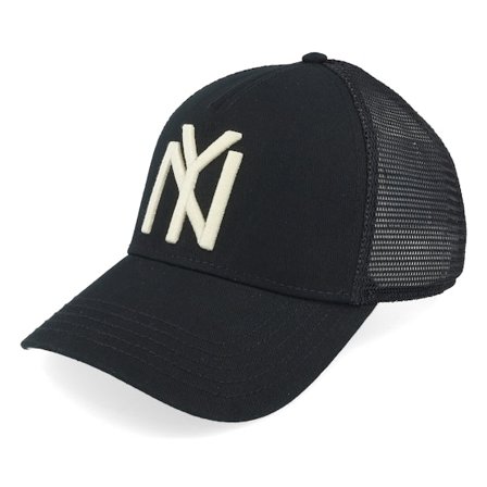 American Needle - Black - trucker - Cap - New York Black Yankees Nl Archive Valin Black Trucker - Hatstore
