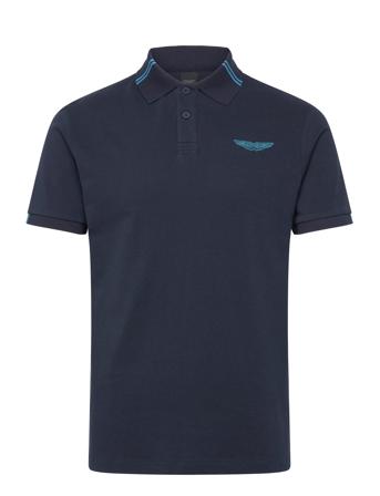 Am Tipped Polo Navy Hackett London