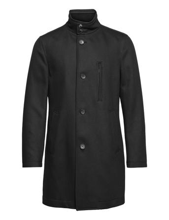H-Hyde-Standup-221 Outerwear Coats Winter Coats Musta BOSS