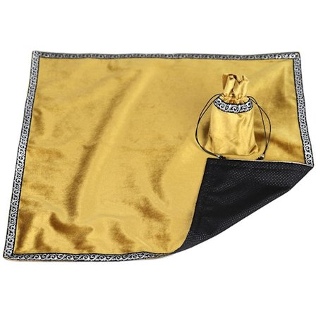 Bærbar Alter Tarot Duk Antiskli Fløyel Tarot Spådom Duk med Tarotkort Pose Brettspill Tilbehør