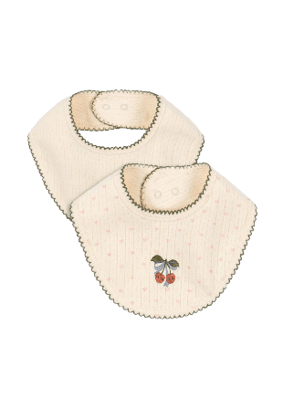 Konges Sløjd MINNIE 2 PACK BIB Haklappar & förkläden Dam Beige ONESIZE
