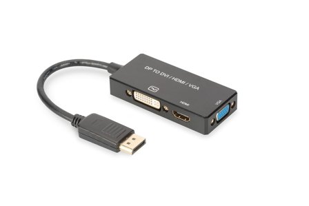 ASSMANN Electronic video adapter - DisplayPort / HDMI / DVI / VGA - 20 cm