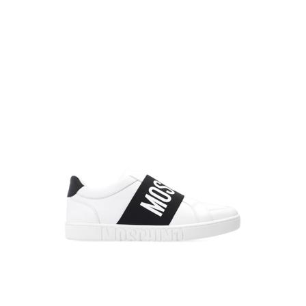 Moschino Branded sneakers , Wit , Heren , Maat: 42 EU