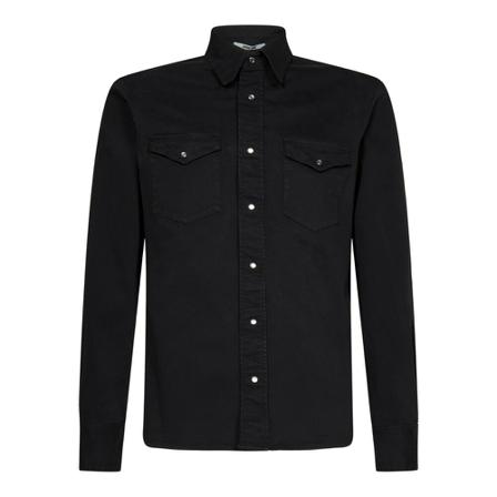 Mauro Grifoni, Shirts Zwart, Heren, Maat:L