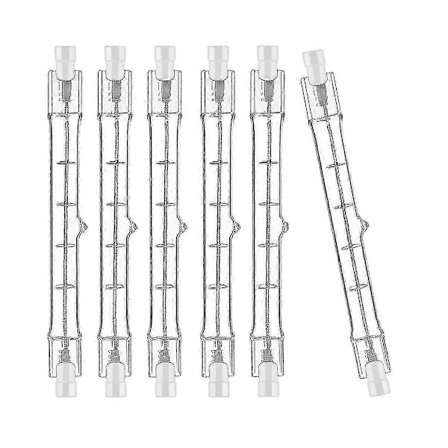 R7S Halogenpære 118mm 200W 230V Halogenstav R7S Halogenpære R7S Dæmpbar Halogenstav Lamper 6-pak