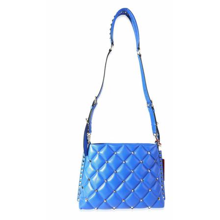 Valentino Vintage Shoulder Tass , Blauw , Dames , Maat: ONE Size Vintage Tassen