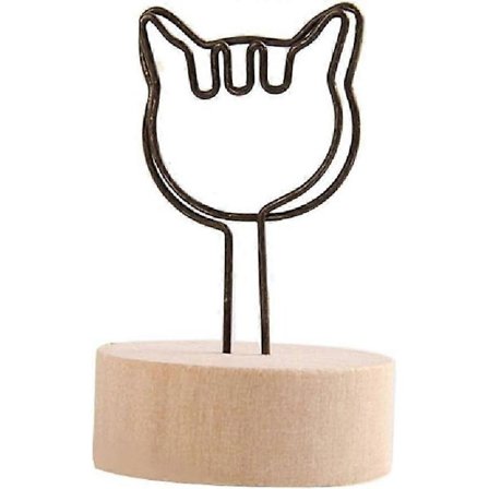 10-pak 5,6 cm høje bordnummerholdere, bordkortholder, bordbilledholder, trådfotoholdere, clips til billeder, memoseddel, fotostativ (Fww)