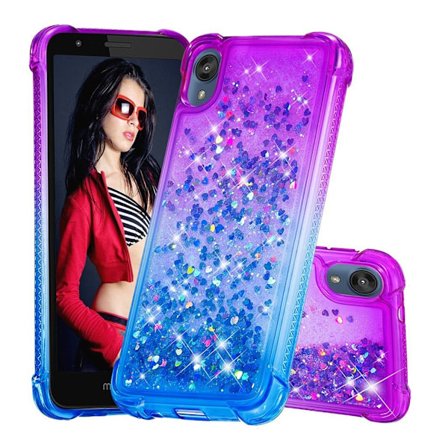 Princess Motorola Moto E6 cover - Lilla / Blå