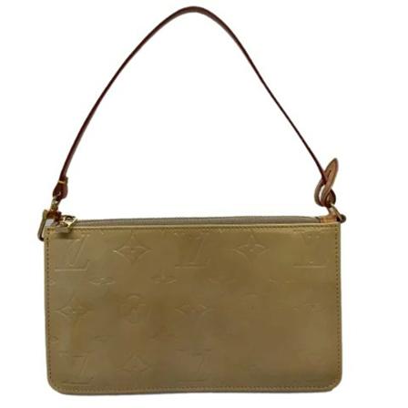 Louis Vuitton Vintage, Pre-owned Leather pouches Beige, Dames, Maat:ONE Size,leer