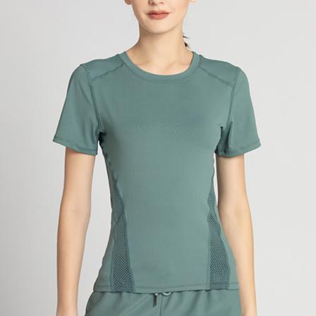 Kortärmad T-shirt För Kvinnor Med Rund Hals
