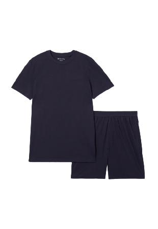 Resteröds Pyjamasset Shorts Pyjamas Herr Blå L