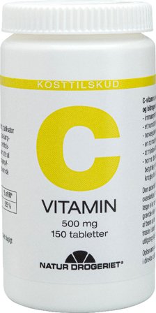 Natur Drogeriet Mega C-vitamin 500 mg 150 tabl., Helse & Madvarer, Vitaminer, C-vitamin