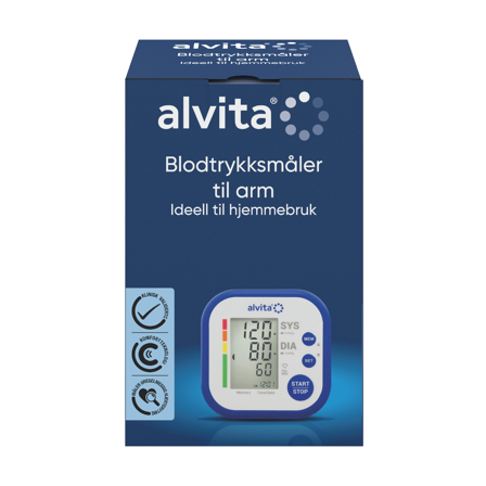 Alvita Blodtrykksmåler Arm, 1 stk.