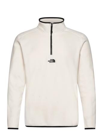 M Glacier 1/4 Zip - Embroidered Logo Sport Men Sport Clothing Sport Fleeces & Midlayers White The North Face