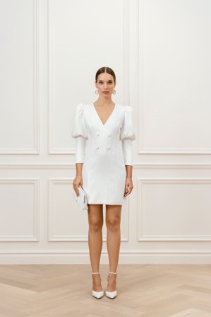 Malina Bridal - Bonnie mini dress - XXL - Ivory