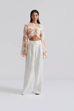 Malina - Indra topp - L - Coral Red