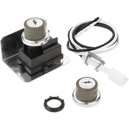 Ersättnings elektronisk tändare kit kompatibel med Weber 67847 300-serien (2008-2010) E/S-310 & 320, EP/CEP-310,320 Grill (2 uttag)