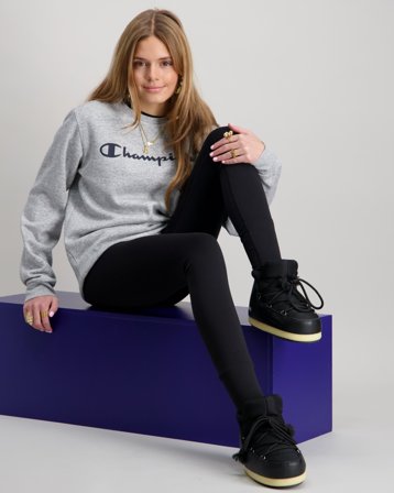 Champion Crewneck Sweatshirt Grå Trøjer Pige - Kids Brand Store
