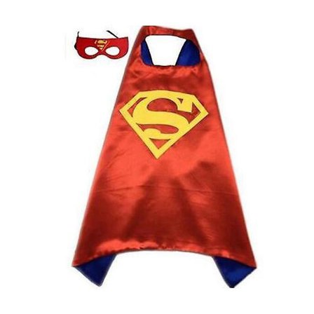 Barn Gutter Marvel Superhero Superman Dc Kappa Cape med øyemaske Cosplay kostyme