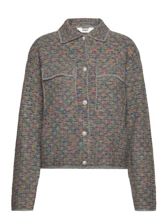 Objroshan L/S Knit Cardigan 130 Grey Object