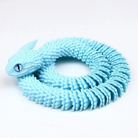 30/60cm 3D-tulostettu käärme hauska liikkuva nivel simulaatio käärme toimintahahmot luova koti toimisto työpöydän koriste lasten lahjat