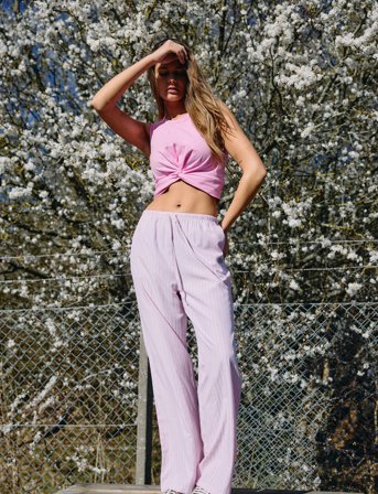 NOISY MAY Nmfrida Pants Wvn S* - Pink - S